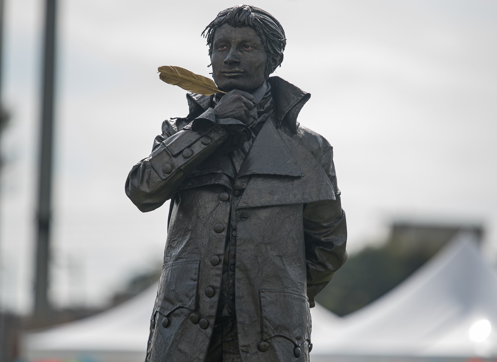 El Sabio Caldas_Estatua humana