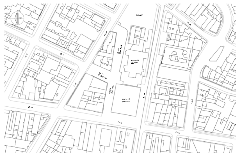 Mapa Plaza de Lourdes